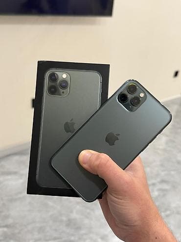 iphone 11 pro 256: IPhone 11 Pro, 64 GB, Matte Midnight Green, Face ID — 1