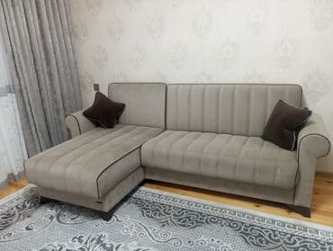 спальная мебель в баку цены: Угловой диван, Новый, Раскладной, С подъемным механизмом, Набук, Нет доставки — 2