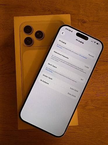 16 ayfon: IPhone 17 Pro Max, 256 GB, Gümüşü, Zəmanət — 2