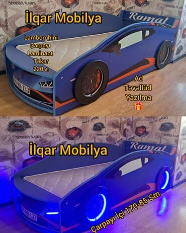 əllə çəkilmiş maşın şəkilləri: Yeni, Sifariş ilə, Maşın-çarpayı, Matrassız, Siyirməsiz — 2