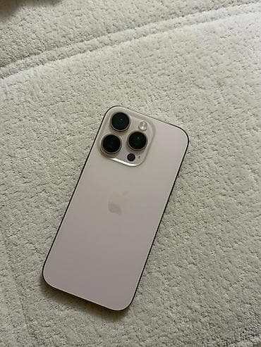 azerbaycanda iphone 16 pro max fiyatı: IPhone 16 Pro, 256 GB, Desert Titanium, Face ID, Sənədlərlə — 1