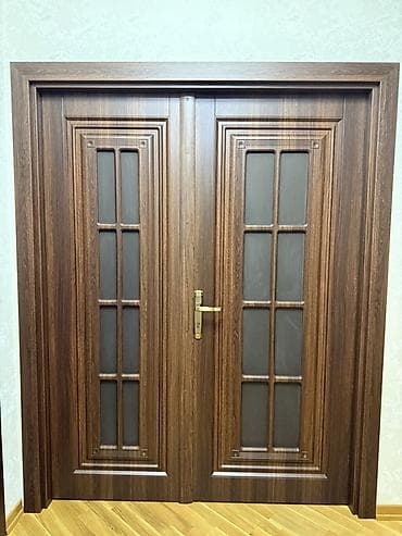 İkiqat və tək yaruslu interyer qapıları dəsti - Material: qoz rəngli lalafo.az -da İkiqat və tək yaruslu interyer qapıları dəsti - Material: qoz rəngli