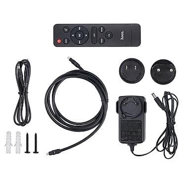 android tv box ucuz: Ev kinoteatrı "Hoco HS1". - 2.1 səs sistemi: soundbar və ayrıca — 7
