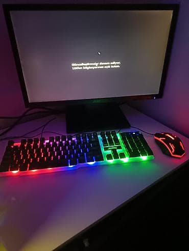 Modemlər və şəbəkə avadanlıqları: RGB işıqlanmaya malik tam oyun kompüteri və aksesuar dəsti əvvala — 2