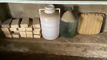 Tikinti daşları: Oddadakı materiallar dəsti - Şamot/kərpic blokları: istiliyədavamlı — 1