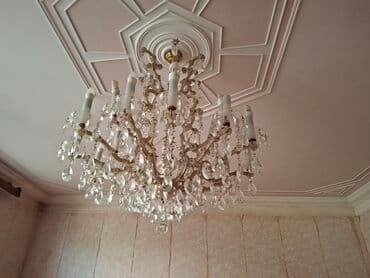 Şamlar: Çılçıraq, 10 və daha çox lampa, Xrustal — 1