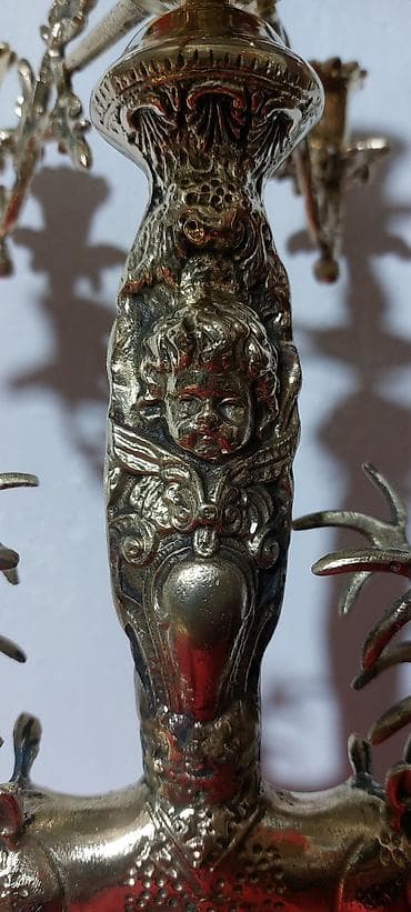 sveca qiyməti: Şamdan 7 gözlü, materialı: bronza, hündürlüyü 50cm — 2