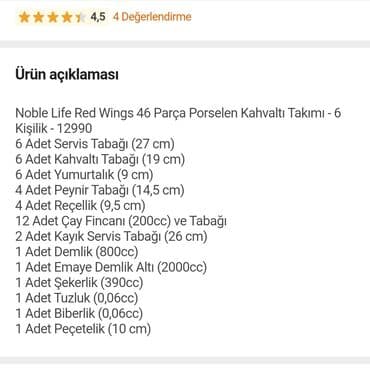 seti baqli: Çay dəsti, rəng - Qırmızı — 2