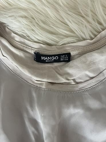 u s polo: Mango Basics qadın bluzası - Model: qolsuz, dairəvi yaxalı - Ölçü — 2