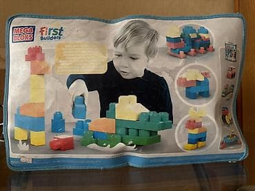 poni oyuncaq: Mega Bloks First Builders – böyük ölçülü konstruksiya kubları dəsti - — 1