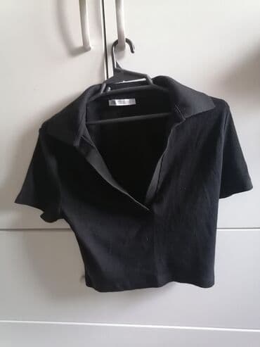 sort: ANCAQ REAL ALICILAR YAZSIN. Zara qısa top – qara crop - Ölçü: EUR M — 2