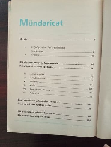 güvən fizika 2024: Coğrafiya Testlər 11-ci sinif, DİM, 1-ci hissə, 2001 il — 9
