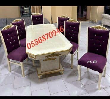 transformer jurnalni: Qonaq otağı üçün, Yeni, Açılmayan, Dördbucaq masa, 6 stul — 7