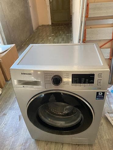 transpalet servisi: Samsung paltaryuyan maşın – EcoBubble, 7 kq - Ön yükləməli, gümüşü — 2