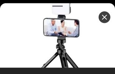 штатив для телефона: Qara rəngli, üçayaqlı, portativ smartfon tripodu. Telefonu sabitləmək — 1