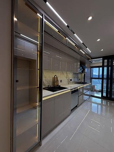 metbex şkaf: Sifarişlə mətbəx dəsti, Özü çəkən petlələr, MDF, Kredit var, Pulsuz çatdırılma — 1