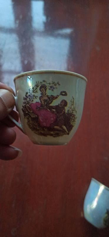 8 marta aid hediyeler: Çay dəsti, rəng - Ağ, Farfor — 4