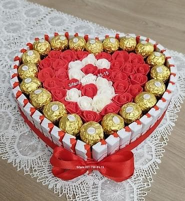 шоколад: Kinder buketleri,kinder sebetleri,kinder boxlar sifarisle — 6