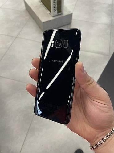 ikinci el 8 plus: Samsung Galaxy S8, 64 GB, rəng - Qara, Barmaq izi — 2
