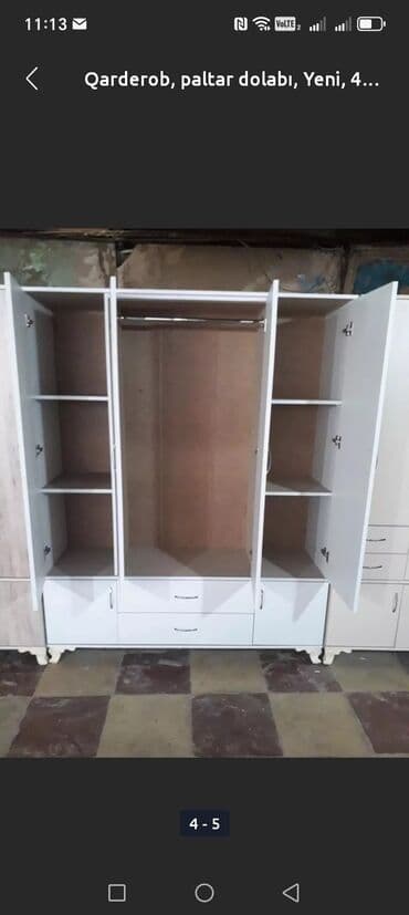 qapi: Yeni, Açılan, 1 qapı Düz dolab, Dolab-asılqan — 19