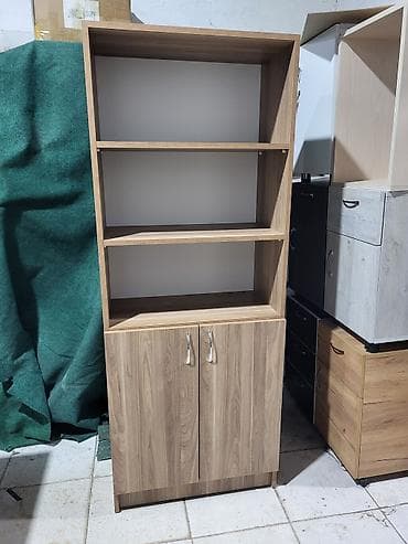 Kitablıq/vitrin tipli şkaf - Material: ağac naxışlı laminat (MDF/LDSP