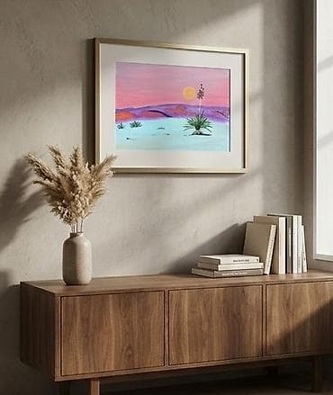 Əl ilə çəkilmiş unikal tablo – “Səhra Günbatımı” Ölçüyə görə qiymət lalafo.az -da Əl ilə çəkilmiş unikal tablo – “Səhra Günbatımı” Ölçüyə görə qiymət