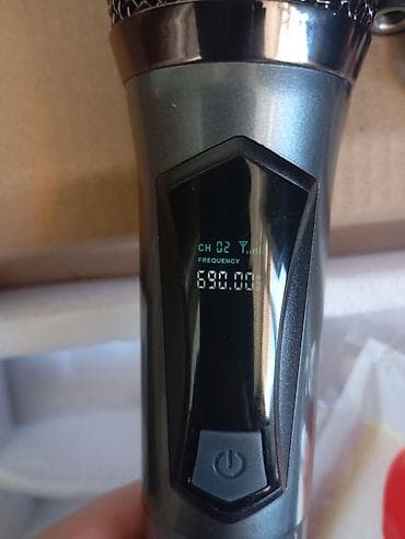 беспроводной микрофон для караоке: Təzə İkili Simsiz Mikrofon Dəsti – UHF Xüsusiyyətlər: - 2 ədəd əl — 3