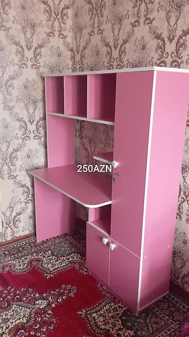 reseption masa: Oğlan və qız üçün, Siyirməli, Yazı masası, Stulsuz — 1