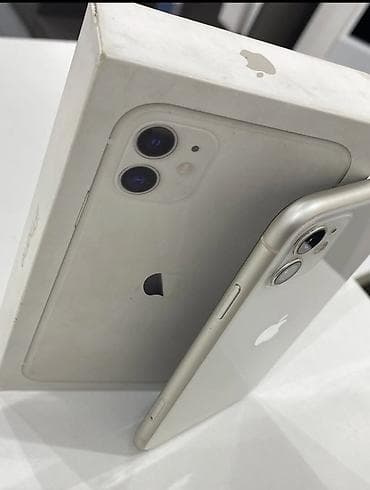 iphone dubai version: IPhone 11, 128 GB, Ağ, Face ID — 2