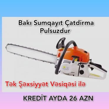 Alətlər: Motopila, benzopila Pulsuz çatdırılma, Kredit var — 1