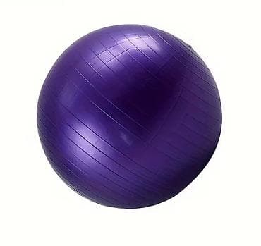 Yenidir istifade olunmayib Bənövşəyi rəngli fitnes/yoqa topu -