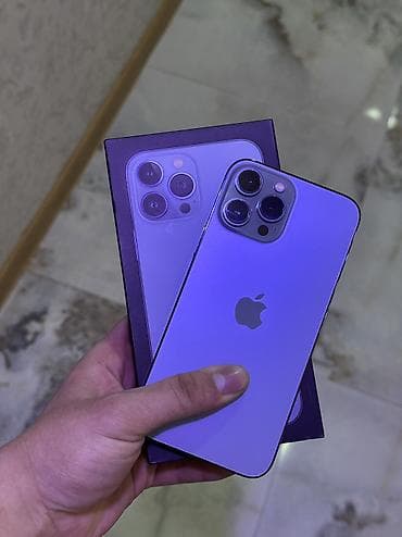 IPhone 13 Pro Max, 128 GB, Sierra Blue, Zəmanət, Simsiz şarj, Face ID