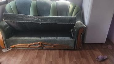 divanda: İşlənmiş, Divan, 2 kreslo, Divan, Bazalı, Açılan — 4