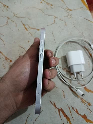 note 14: IPhone 14, 128 GB, White Titanium, Barmaq izi, Face ID — 2