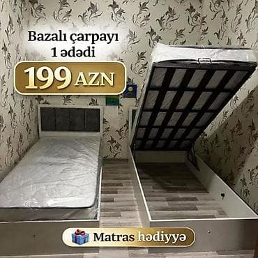 Yeni, Təknəfərlik çarpayı, Bazalı, Matras ilə, Siyirməsiz lalafo.az -da Yeni, Təknəfərlik çarpayı, Bazalı, Matras ilə, Siyirməsiz