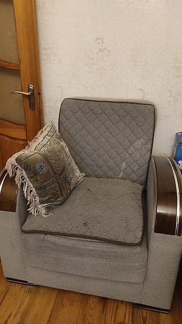 складные стулья: Диван, Б/у, Раскладной, С подъемным механизмом, Ткань — 3