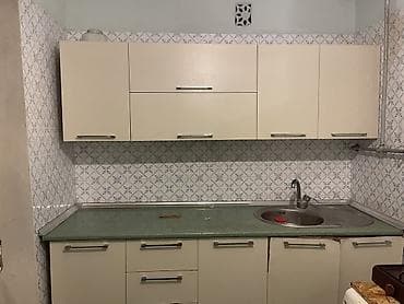 moyka şkaf: Mətbəx mebeli dəsti - Üst modul: 5 qapılı asma şkaflar, birində yatay — 1