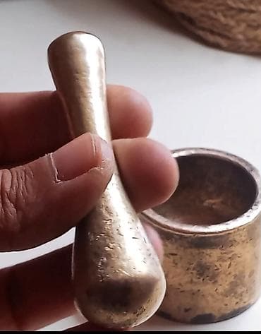 Latun havan və dəstə qiymətdə razılaşmaq olar - Material: bürünc/metal — 1