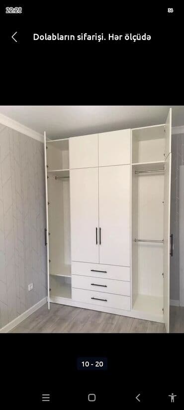 ağaç satış: Açılan, 4 qapılı Düz dolab, Şifonyer, Türkiyə — 8