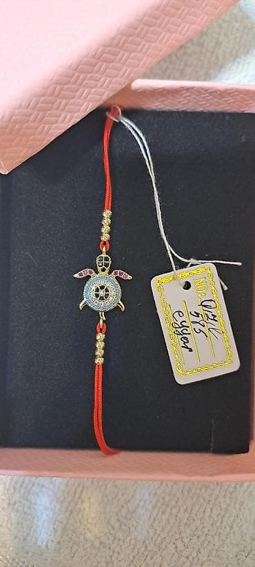 Qolbaq – tısbağa fiqurlu bəzəkli - Material: 585 əyarlı qızıl