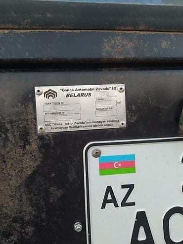 lizinq satilan avtomobiller: Belarus 892 traktoru – Gəncə Avtomobil Zavodu istehsalı (MTZ — 4