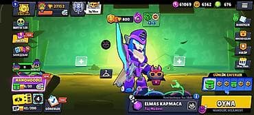 Brawl Stars hesabı-27k kupa 91 karkter 676 elmas pay nadir skinlər və — 4