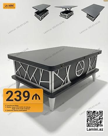 Qonaq masası, Transformer, Dördbucaq masa