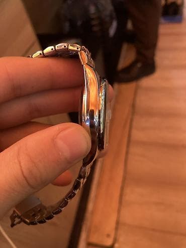 bil: Paslanmayan poladdan metal qolbaqlı mexaniki qol saatı — 3
