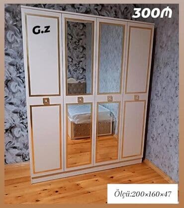 Açılan, 4 qapılı Düz dolab, Qarderob, paltar dolabı lalafo.az -da Açılan, 4 qapılı Düz dolab, Qarderob, paltar dolabı