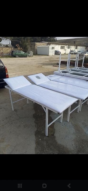 Yeni, Masaj kuşetkası, Qatlanmayan, rəng - Ağ