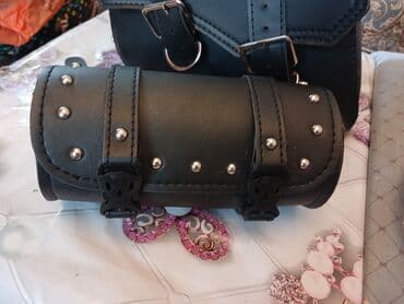 запчасти legacy: Motosiklet yəhər çantası yüksək keyfiyyətli qara süni dəridən — 3