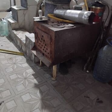 Metallik odun sobası - Material: qalın metal korpus, yüksək