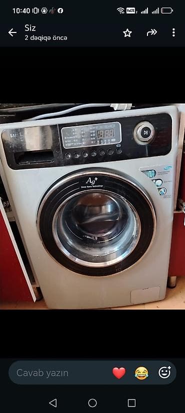 telofn satşı: Samsung 5kg maşın tam işlək veziyyetde 170 manata satılır real alıcıya — 1