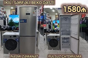 İkili sərfəli BEKO dəsti Məhsul tərkibi: - Soyuducu (iki qapılı